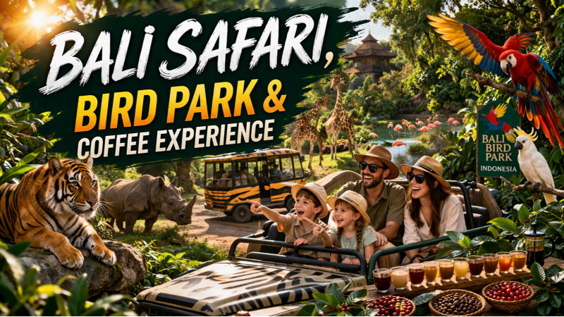 Bali Safari, Bird Park & Coffee Experience